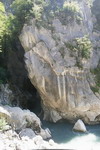 Ф111 Спустились к месту выхода реки из каньончика "Каменный мост" 